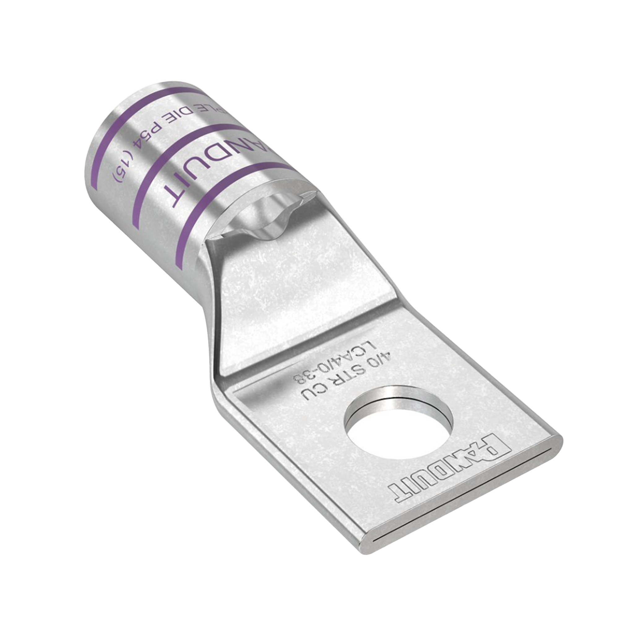 Zapata de Compresión de Cobre con Orificio 3/8", para Cable 4/0 AWG. 10 Piezas PANDUIT LCA4/0-38-X - SILYMX