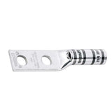 Terminal de Compresión Pan-Lug de Barril Largo de Dos Orificios para Cable 6 AWG LCC6-12W-L - SILYMX