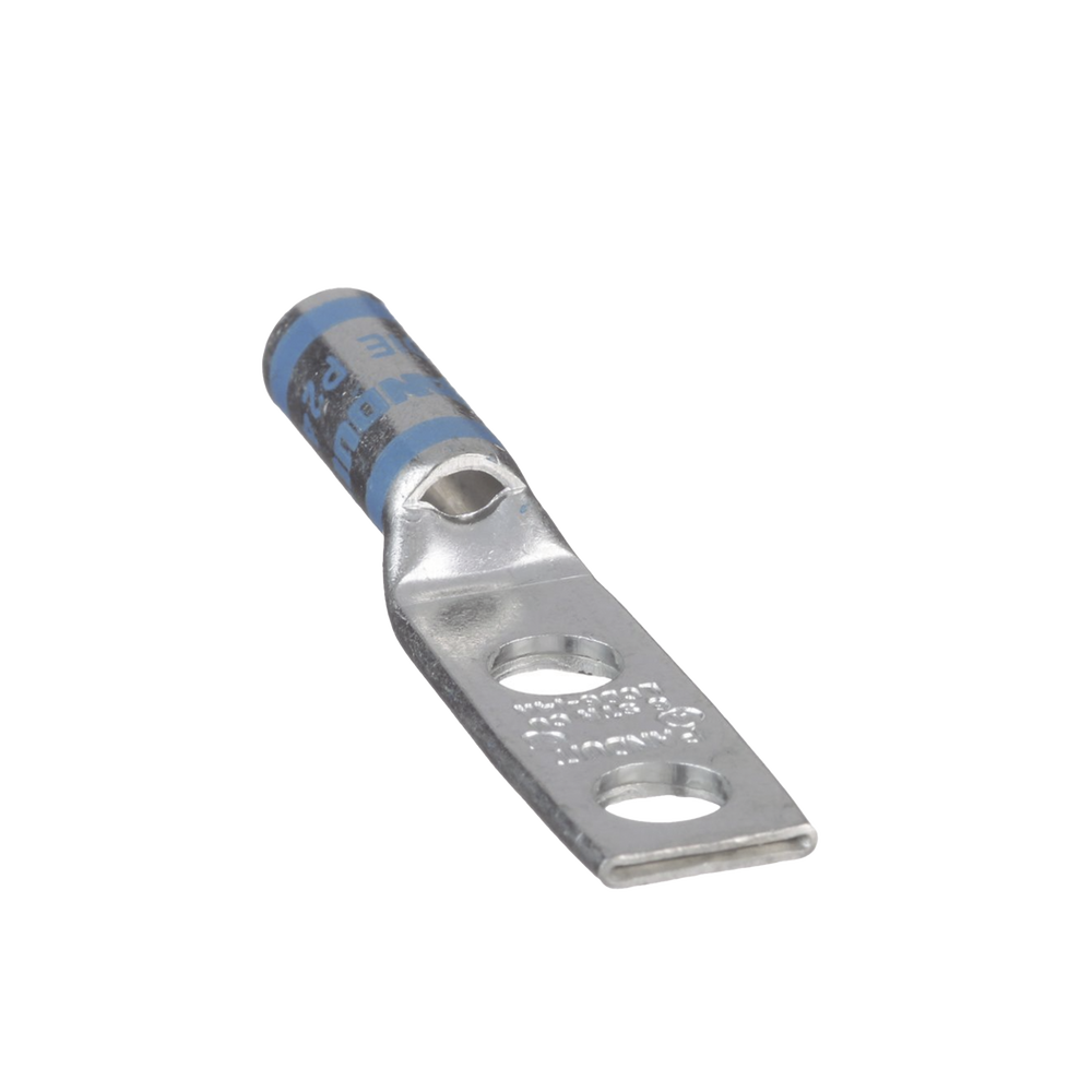 Terminal doble Ojillo de 1/4" para cable 6 AWG ángulo recto Espacio entre Orificios 16mm LCD6-14A-L - SILYMX