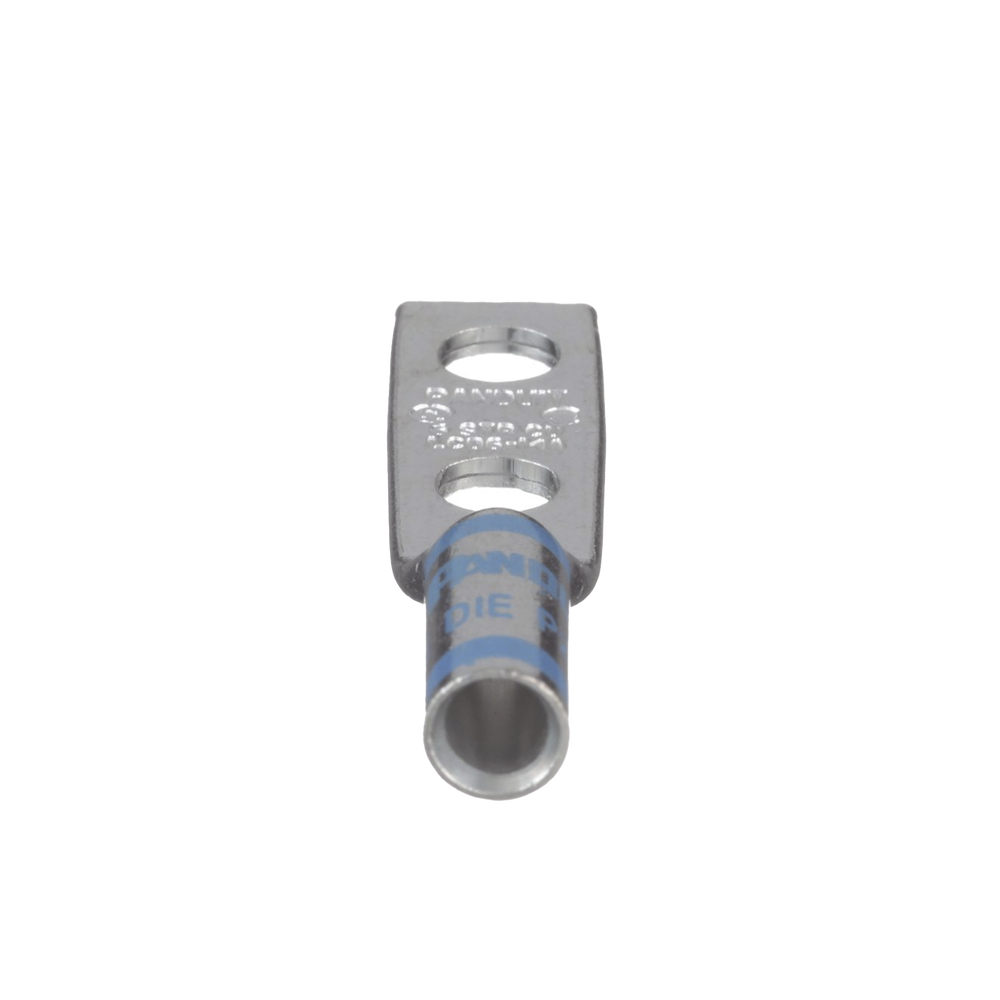 Terminal doble Ojillo de 1/4" para cable 6 AWG ángulo recto Espacio entre Orificios 16mm LCD6-14A-L - SILYMX