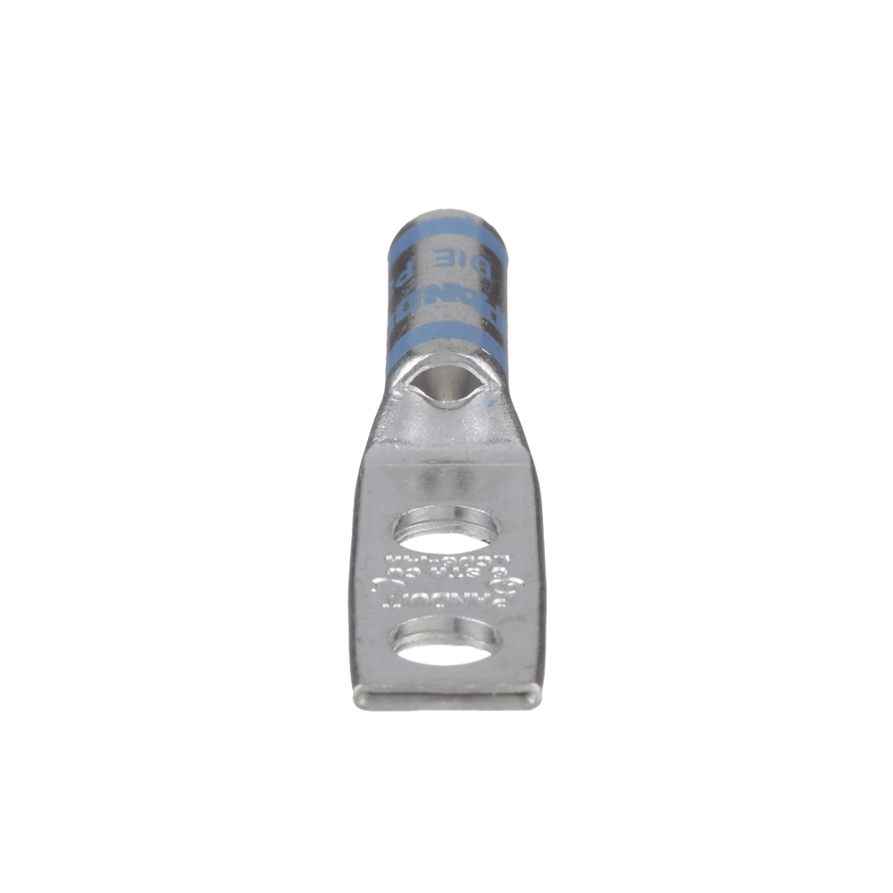 Terminal doble Ojillo de 1/4" para cable 6 AWG ángulo recto Espacio entre Orificios 16mm LCD6-14A-L - SILYMX