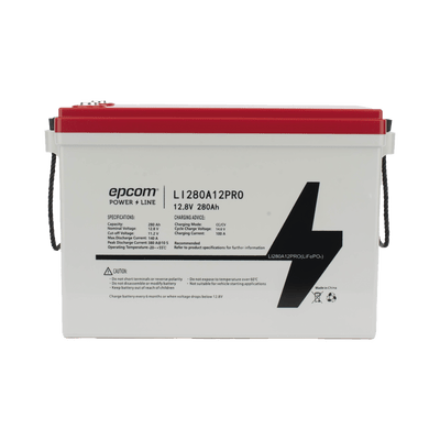 BateriasEPCOM POWERLINELI280A12PROBateria Litio LiFePO4 Ciclo Profundo 12.8V 280Ah 6000 Ciclos Solar Marina EPCOM POWERLINE LI280A12PRO - SILYMX
