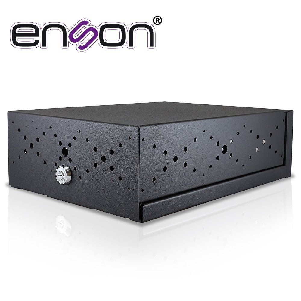 Gabinete De Seguridad Enson Lince13 Para Dvr Movil 380x270x115mm Con Ventilador Color Negro Compatible Con La Serie Mx1n Y Mm1n - SILYMX