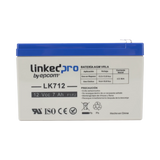 BateriasLINKEDPRO BY EPCOMLK712Batería de Respaldo AGM 12V 7Ah UL Vida 5 Años Terminales F1 F2 LINKEDPRO BY EPCOM LK712 - SILYMX