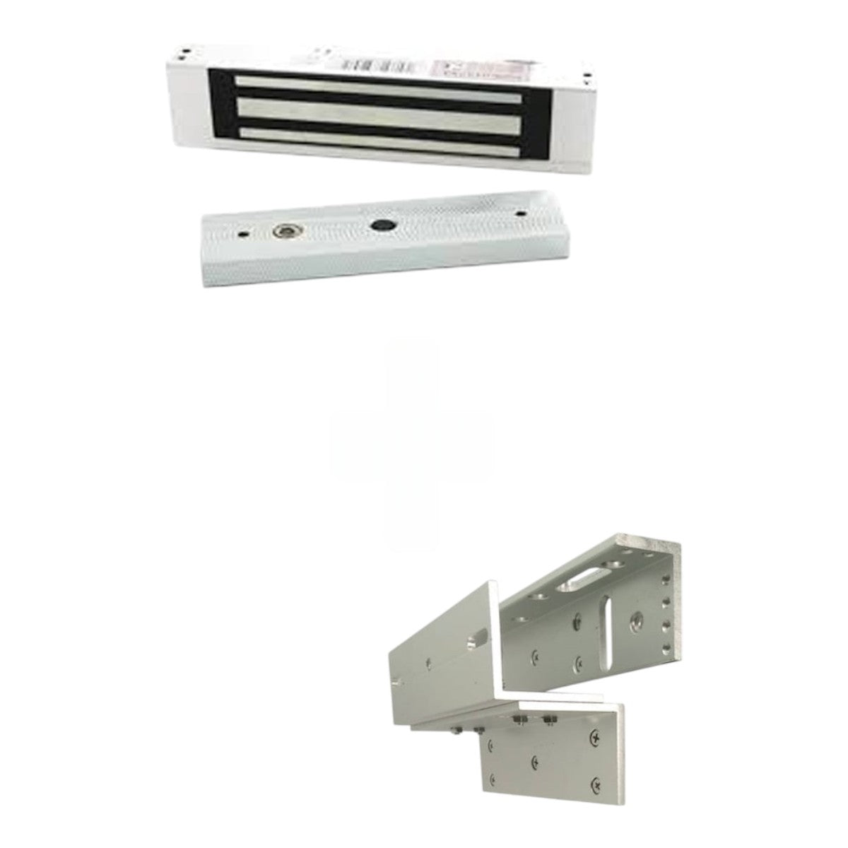 Paquete de contrachapa magnética de 120 kg voltaje de 12VDC incluye soporte ZL para su instalación compatible para puertas de madera y metalLM1805 - LMB120ZL - SILYMX