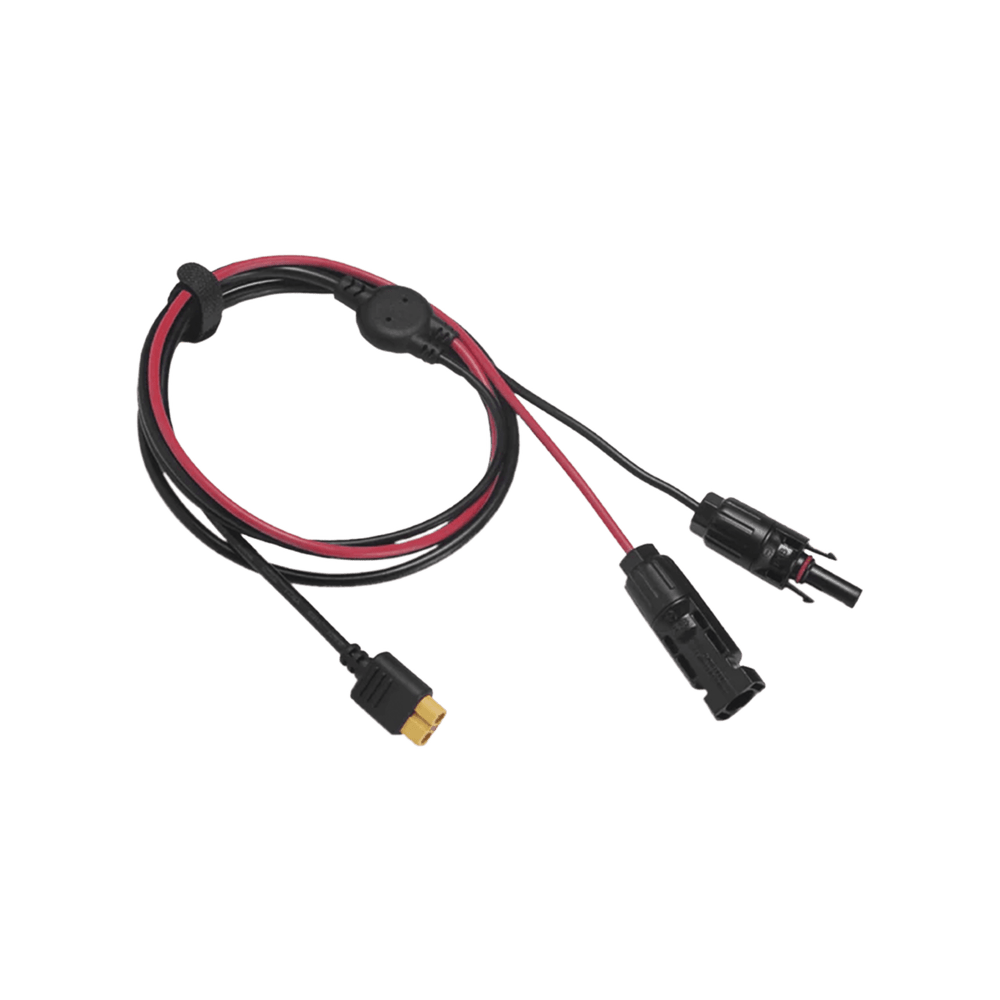 Cable 2.5 m, Negro, Calibre 10 AWG con Terminales MC4 Macho y Hebra para Terminal XT60 LMC4XT60I2.5M - SILYMX