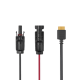 Cable 2.5 m, Negro, Calibre 10 AWG con Terminales MC4 Macho y Hebra para Terminal XT60 LMC4XT60I2.5M - SILYMX