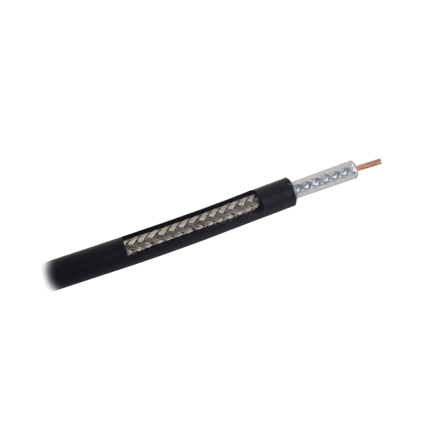 Cable Coaxial / 50 Ohm / Baja Pérdida 7.8 dB a 450 MHz / Frecuencia 6 GHz / Blindaje >90 dB / 305 m (1000 ft)