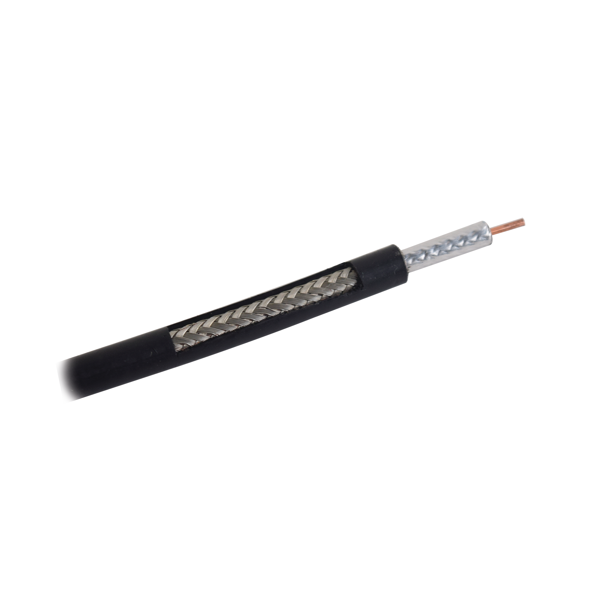 Cable Coaxial / 50 Ohm / Baja Pérdida 7.8 dB a 450 MHz / Frecuencia 6 GHz / Blindaje >90 dB / 305 m (1000 ft)