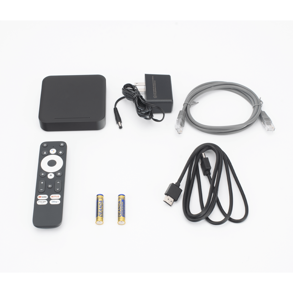 STB 4K Android con Google TV Alto Rendimiento Conexión Wi-Fi y por Cable  Control Remoto Bluetooth Salida HDMI - SILYMX