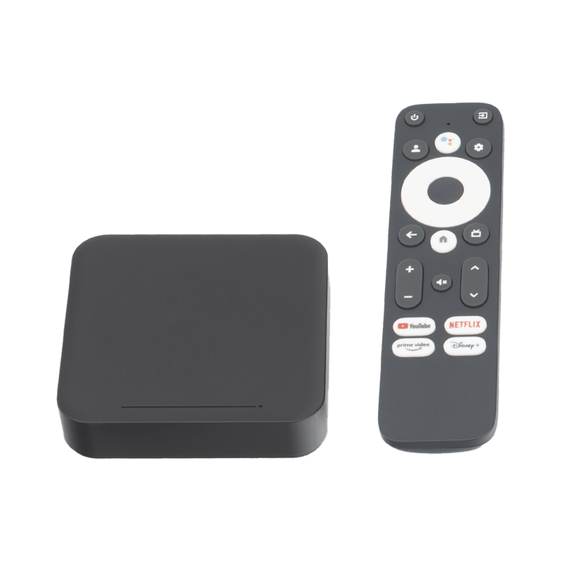 STB 4K Android con Google TV Alto Rendimiento Conexión Wi-Fi y por Cable  Control Remoto Bluetooth Salida HDMI - SILYMX