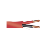 Alambre de Alarma contra Incendios - Bobina de 305 Metros (1000 Pies): 2 x 14 AWG, Rojo, Tipo FPLR, (UL) FT4, Ideal para Sistemas de Detección y Evacuación de Incendios