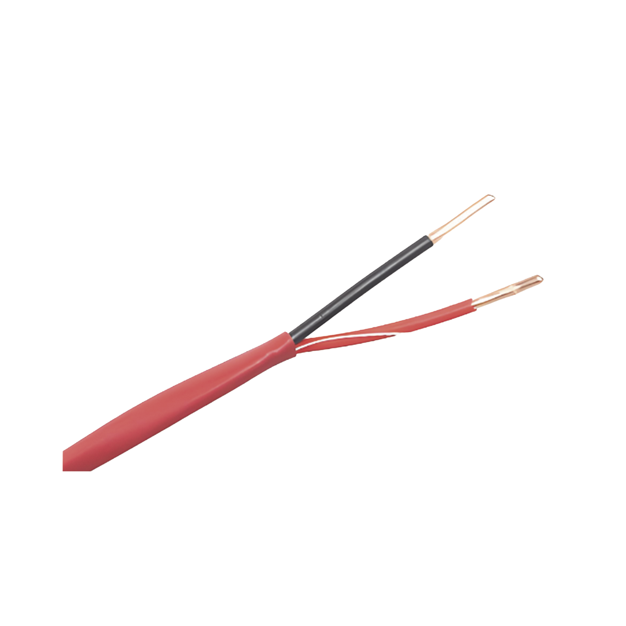 Alambre de Alarma contra Incendios - Bobina de 305 Metros (1000 Pies): 2 x 18 AWG, Rojo, Tipo FPLR, (UL) FT4, Ideal para Sistemas de Detección y Evacuación de Incendios