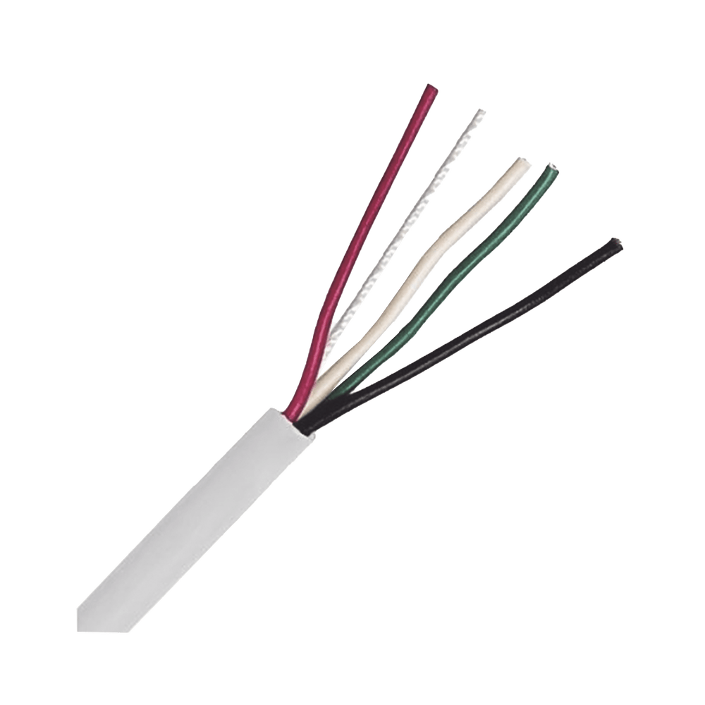 Bobina de Cable 4x22 AWG Color Blanco CM Para Sistemas de Seguridad y Alarmas 305 Metros LP224W/1000 - SILYMX