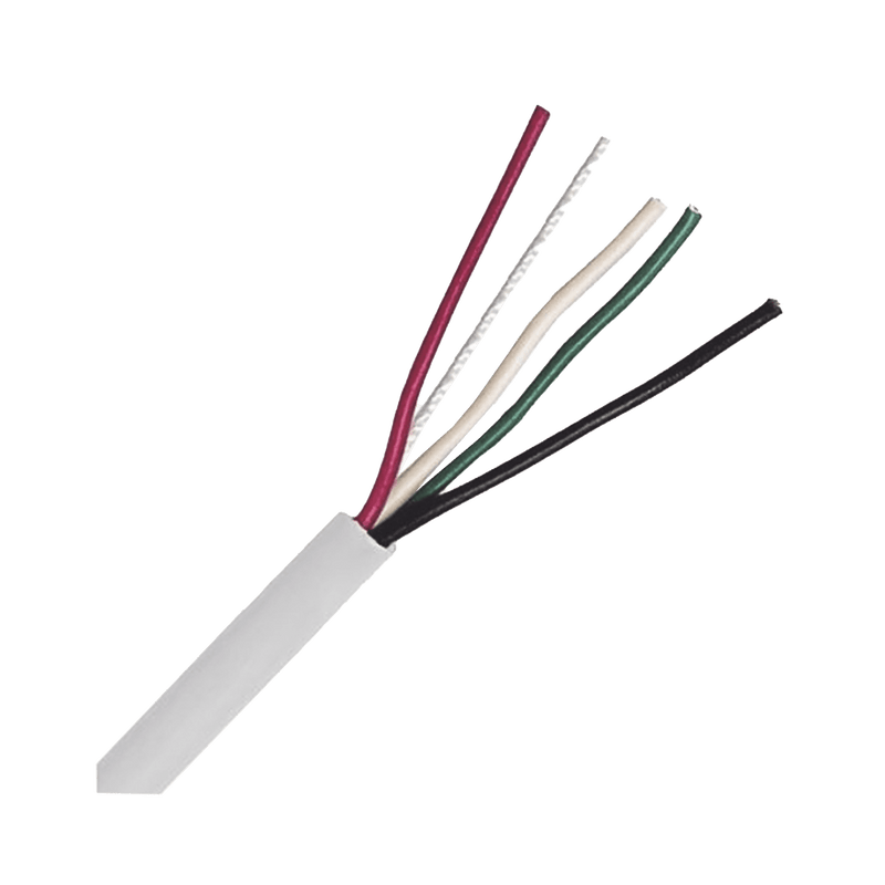 Bobina de Cable 4x22 AWG Color Blanco CM Para Sistemas de Seguridad y Alarmas 305 Metros LP224W/1000 - SILYMX