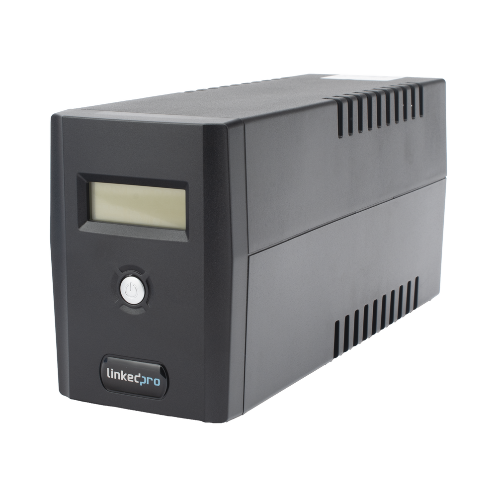 UPS 600VA/360 W Pantalla LCD Línea Interactiva 120Vca 6 tomas 5-15R (4 Respaldadas) Regulación de Voltaje Protección RJ45 - SILYMX