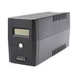 UPS 600VA/360 W Pantalla LCD Línea Interactiva 120Vca 6 tomas 5-15R (4 Respaldadas) Regulación de Voltaje Protección RJ45 - SILYMX