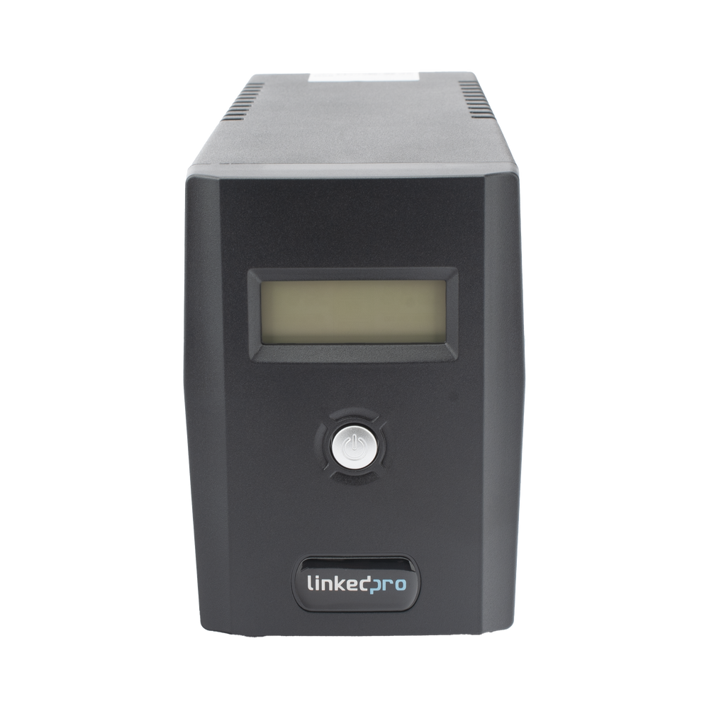 UPS 600VA/360 W Pantalla LCD Línea Interactiva 120Vca 6 tomas 5-15R (4 Respaldadas) Regulación de Voltaje Protección RJ45 - SILYMX