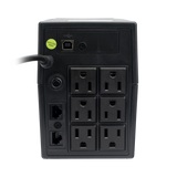 UPS 800VA/480 W Línea Interactiva 120Vca 6 tomas 5-15R (4 Respaldadas) Regulación de Voltaje Protección RJ45 - SILYMX