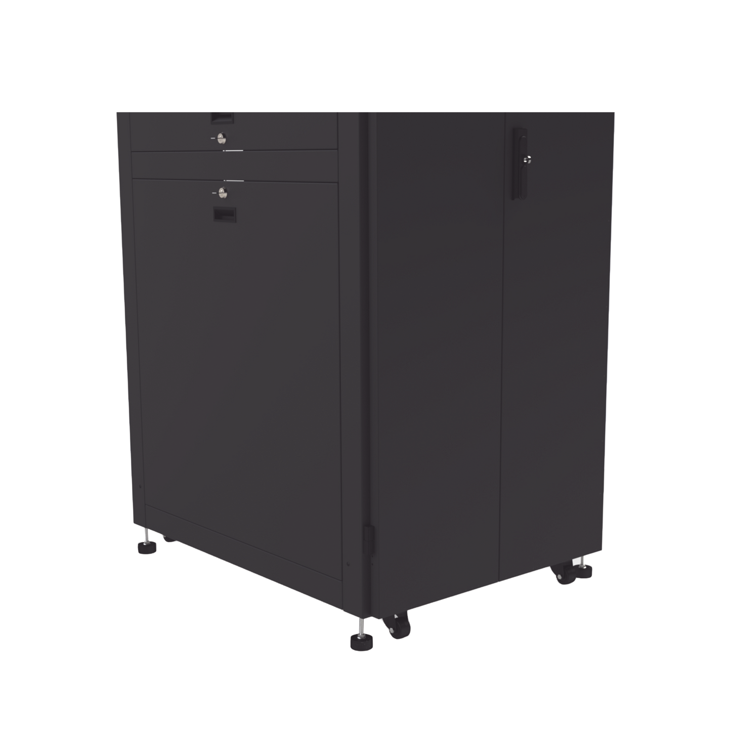 Gabinete para Telecomunicaciones Rack Estándar de 19", 42UR, 800 mm Ancho x 1000 mm Profundidad. Fabricado en Acero LP-80100-42UR2 - SILYMX