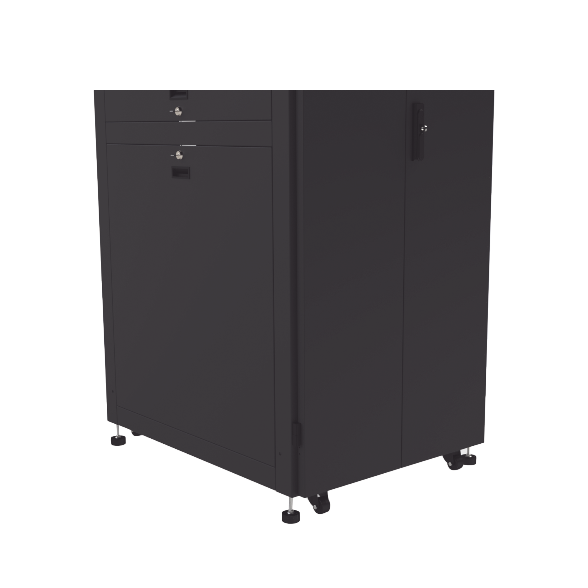 Gabinete para Telecomunicaciones Rack Estándar de 19", 42UR, 800 mm Ancho x 1000 mm Profundidad. Fabricado en Acero LP-80100-42UR2 - SILYMX