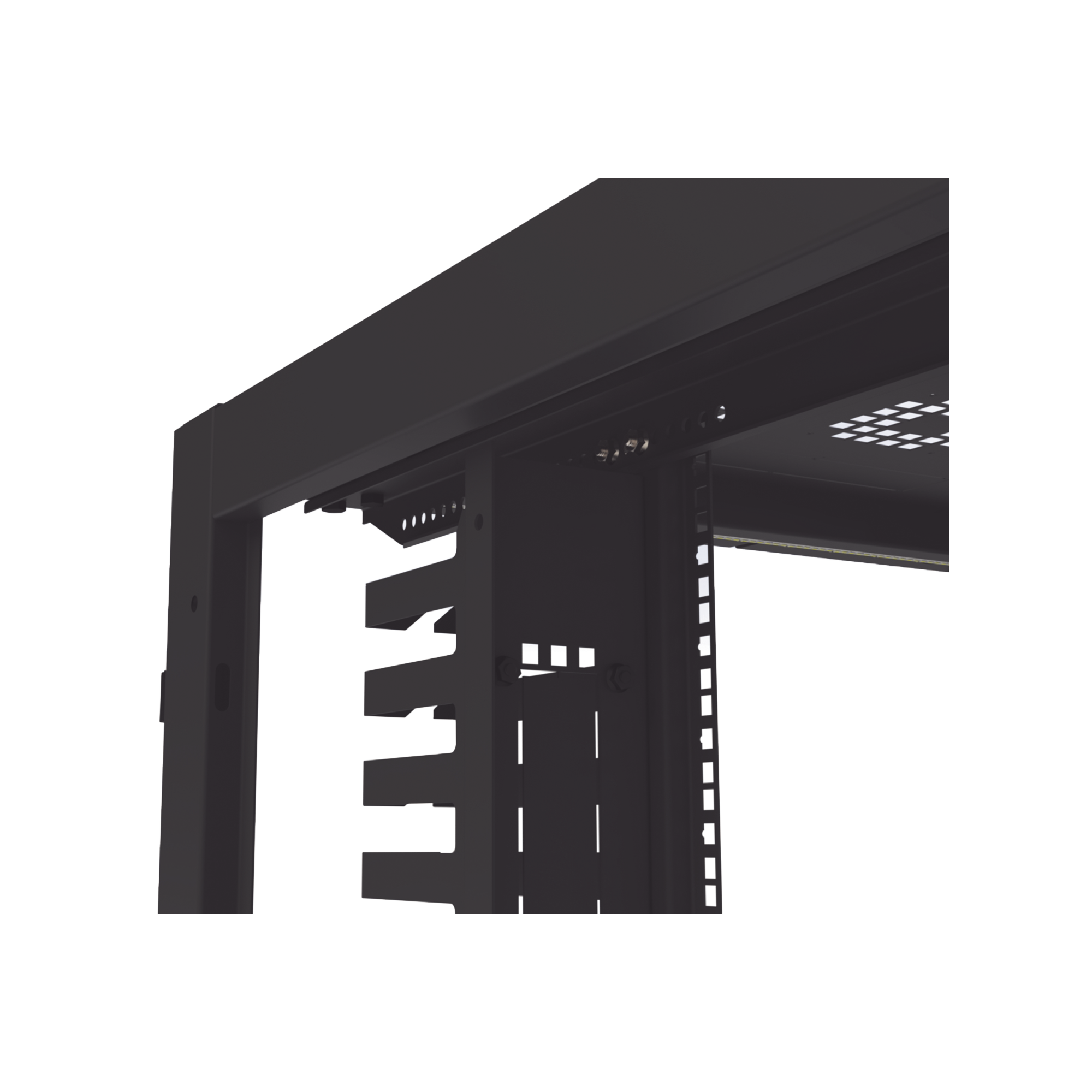Gabinete para Telecomunicaciones Rack Estándar de 19", 42UR, 800 mm Ancho x 1000 mm Profundidad. Fabricado en Acero LP-80100-42UR2 - SILYMX