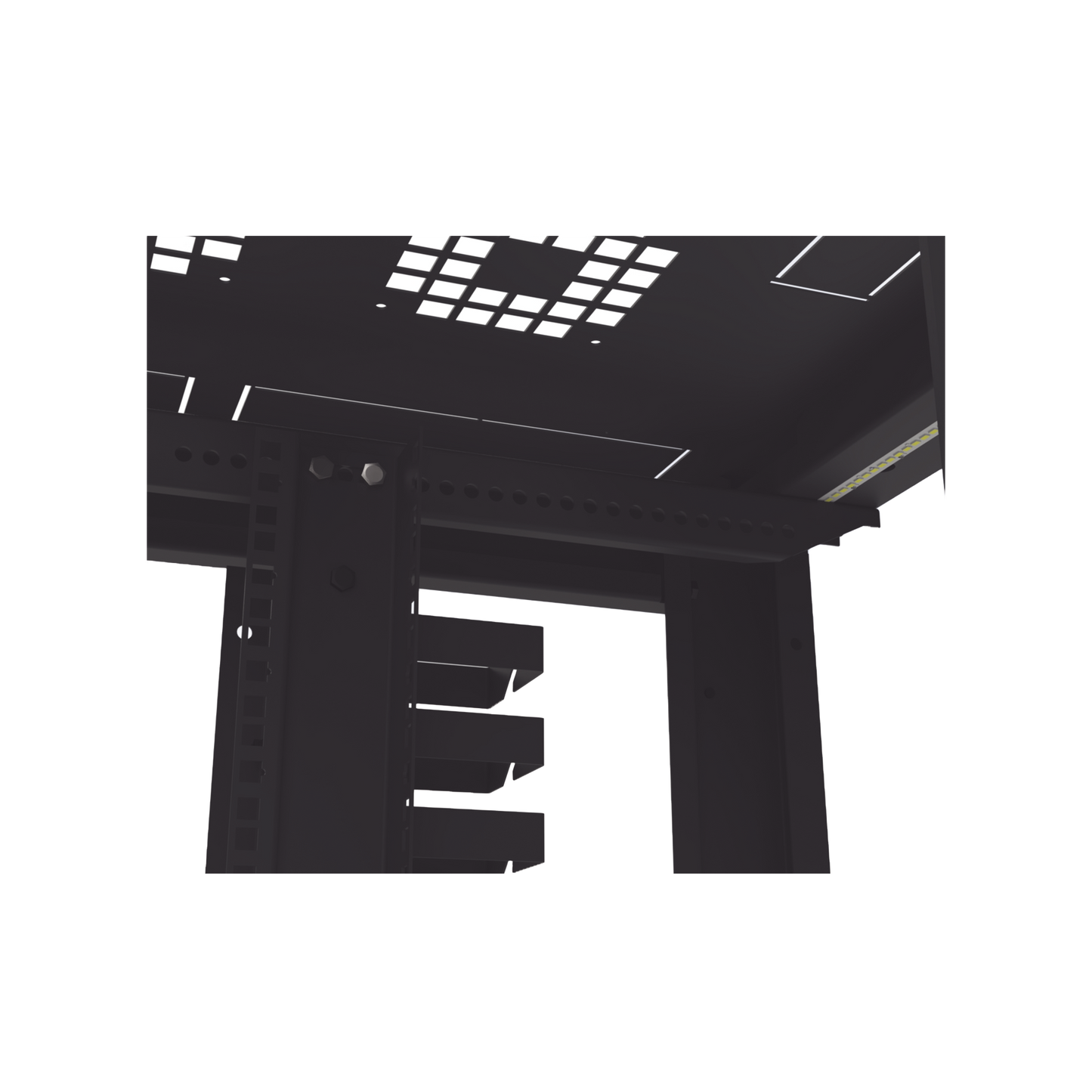 Gabinete para Telecomunicaciones Rack Estándar de 19", 42UR, 800 mm Ancho x 1000 mm Profundidad. Fabricado en Acero LP-80100-42UR2 - SILYMX