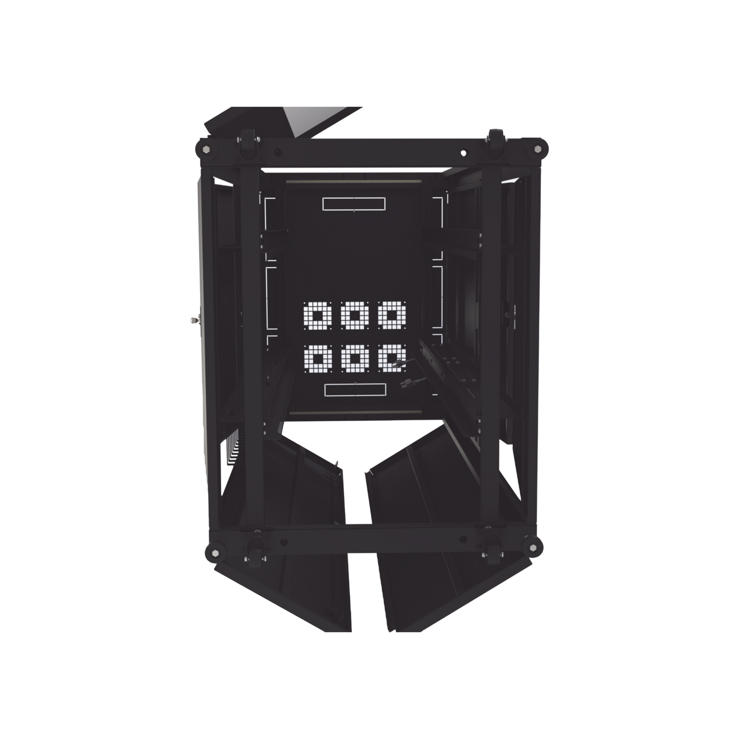 Gabinete para Telecomunicaciones Rack Estándar de 19", 42UR, 800 mm Ancho x 1000 mm Profundidad. Fabricado en Acero LP-80100-42UR2 - SILYMX