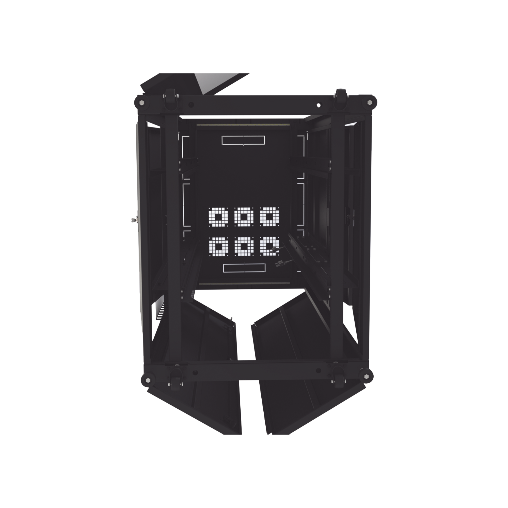 Gabinete para Telecomunicaciones Rack Estándar de 19", 42UR, 800 mm Ancho x 1000 mm Profundidad. Fabricado en Acero LP-80100-42UR2 - SILYMX