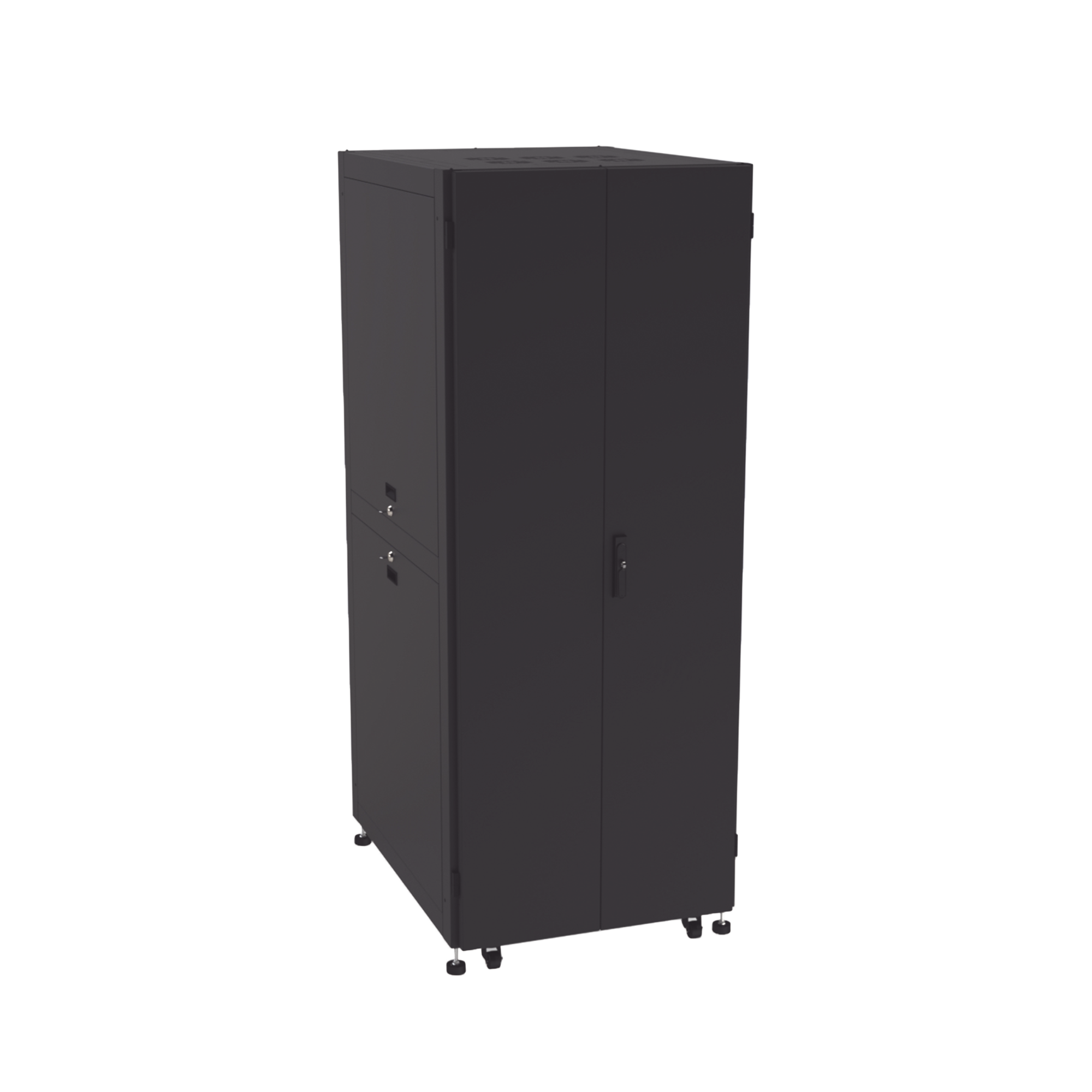 Gabinete para Telecomunicaciones Rack Estándar de 19", 42UR, 800 mm Ancho x 1000 mm Profundidad. Fabricado en Acero LP-80100-42UR2 - SILYMX