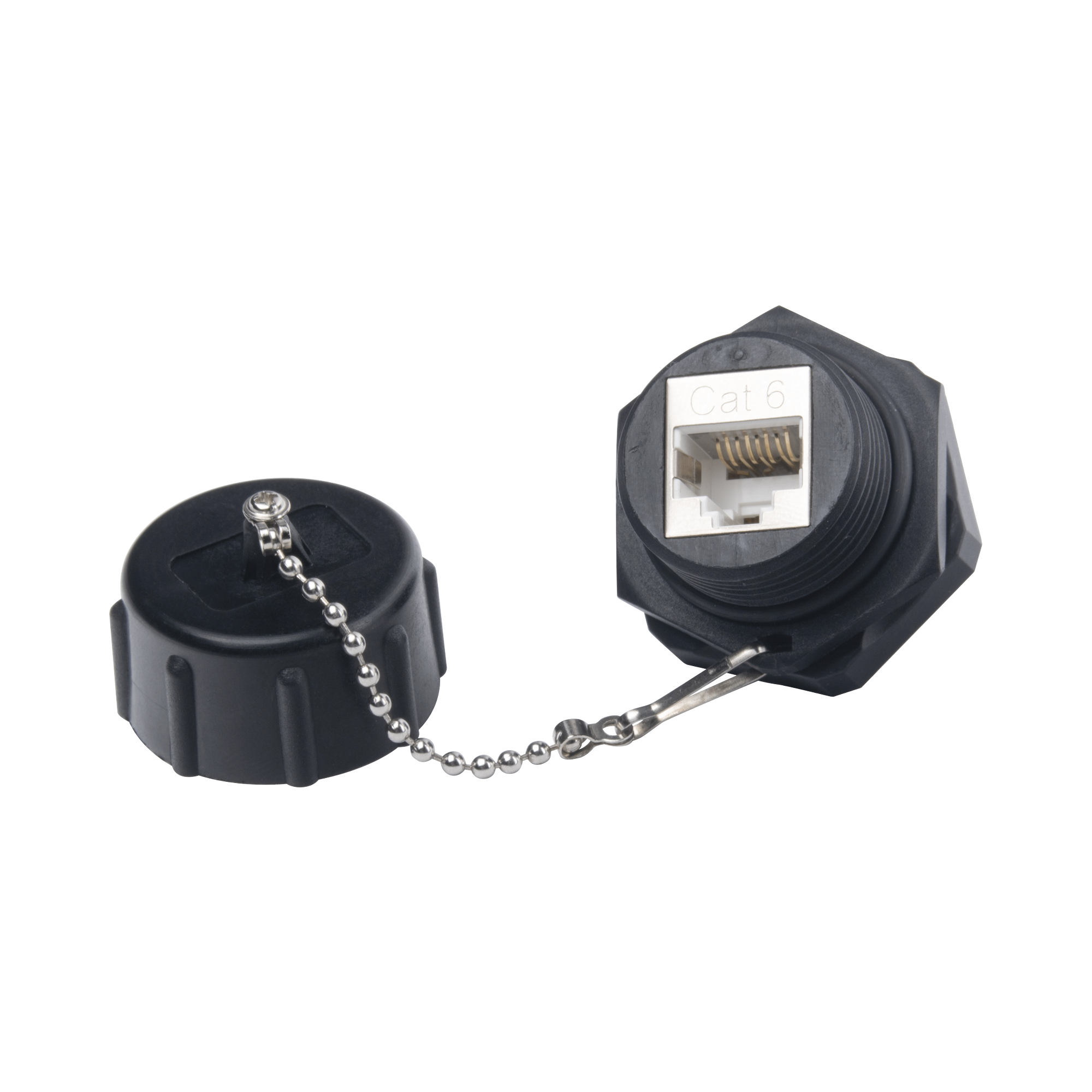 Jack Industrial RJ45 Categoria 6 Blindado IP67 Waterproof Resistente Agua Polvo Exterior LINKEDPRO LP-C6WP-JK - SILYMX