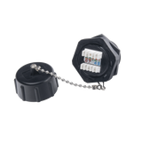 Jack Industrial RJ45 Categoria 6 Blindado IP67 Waterproof Resistente Agua Polvo Exterior LINKEDPRO LP-C6WP-JK - SILYMX