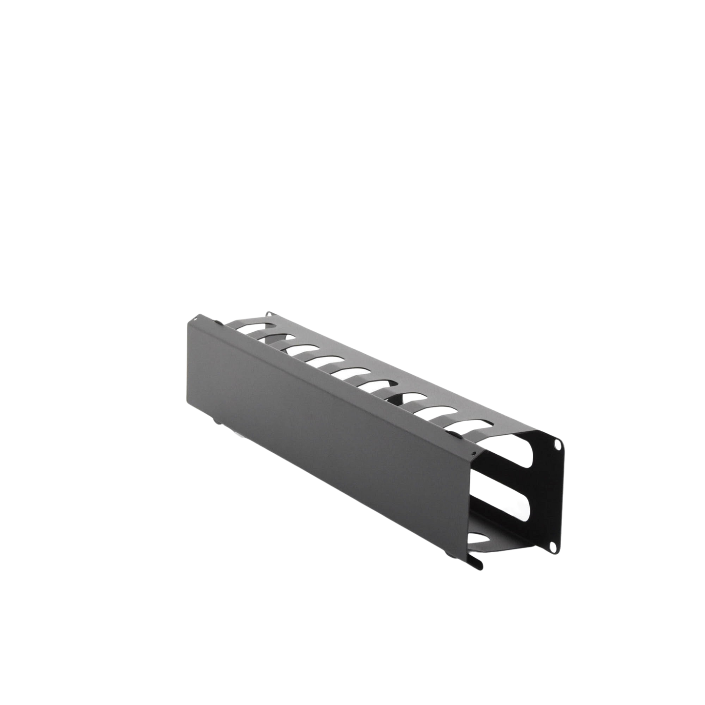 Organizador de Cables Horizontal 2U para Rack 19" con Cubierta Metálica | LPCM-042U - SILYMX