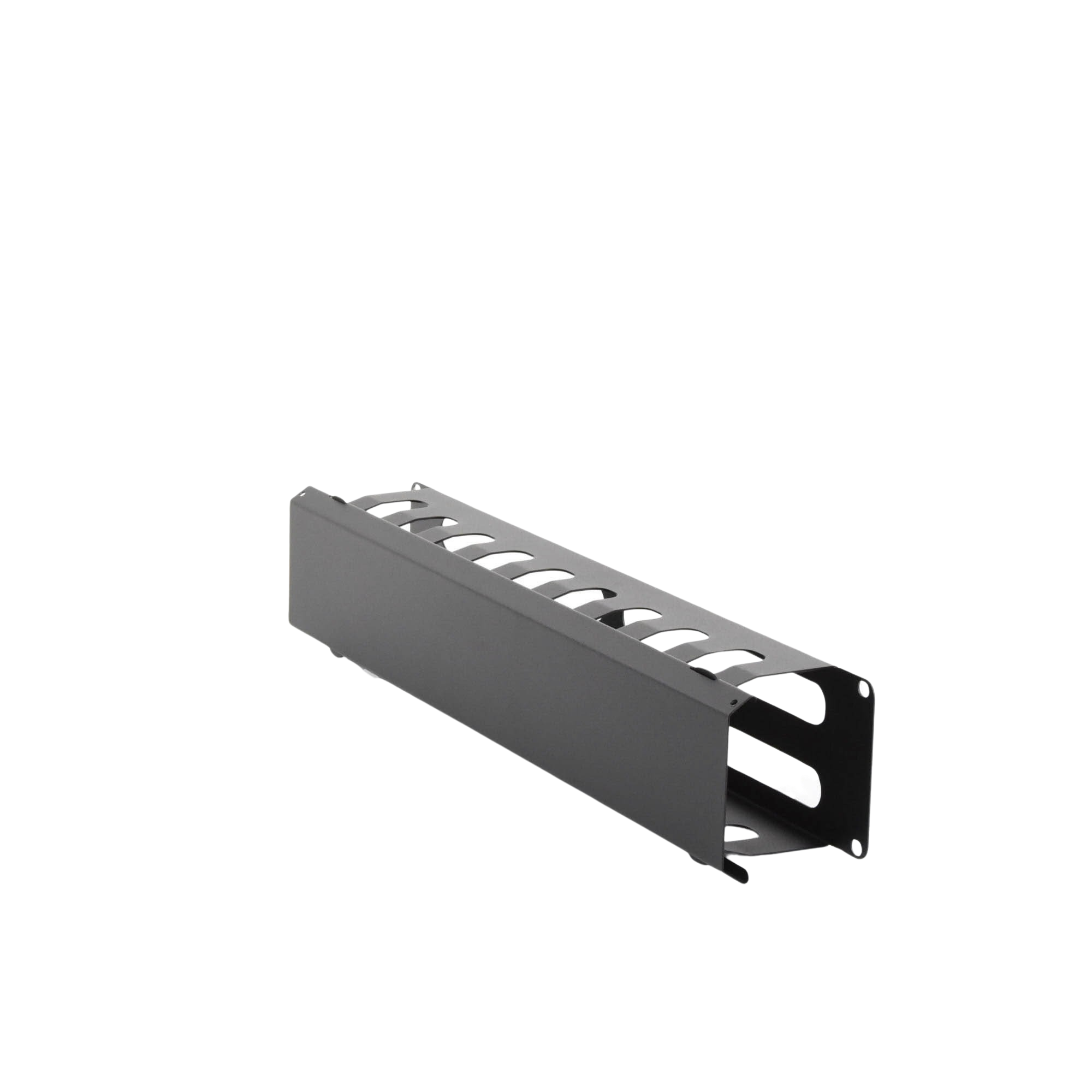 Organizador de Cables Horizontal 2U para Rack 19" con Cubierta Metálica | LPCM-042U - SILYMX