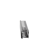 Organizador de Cables Horizontal 2U para Rack 19" con Cubierta Metálica | LPCM-042U - SILYMX
