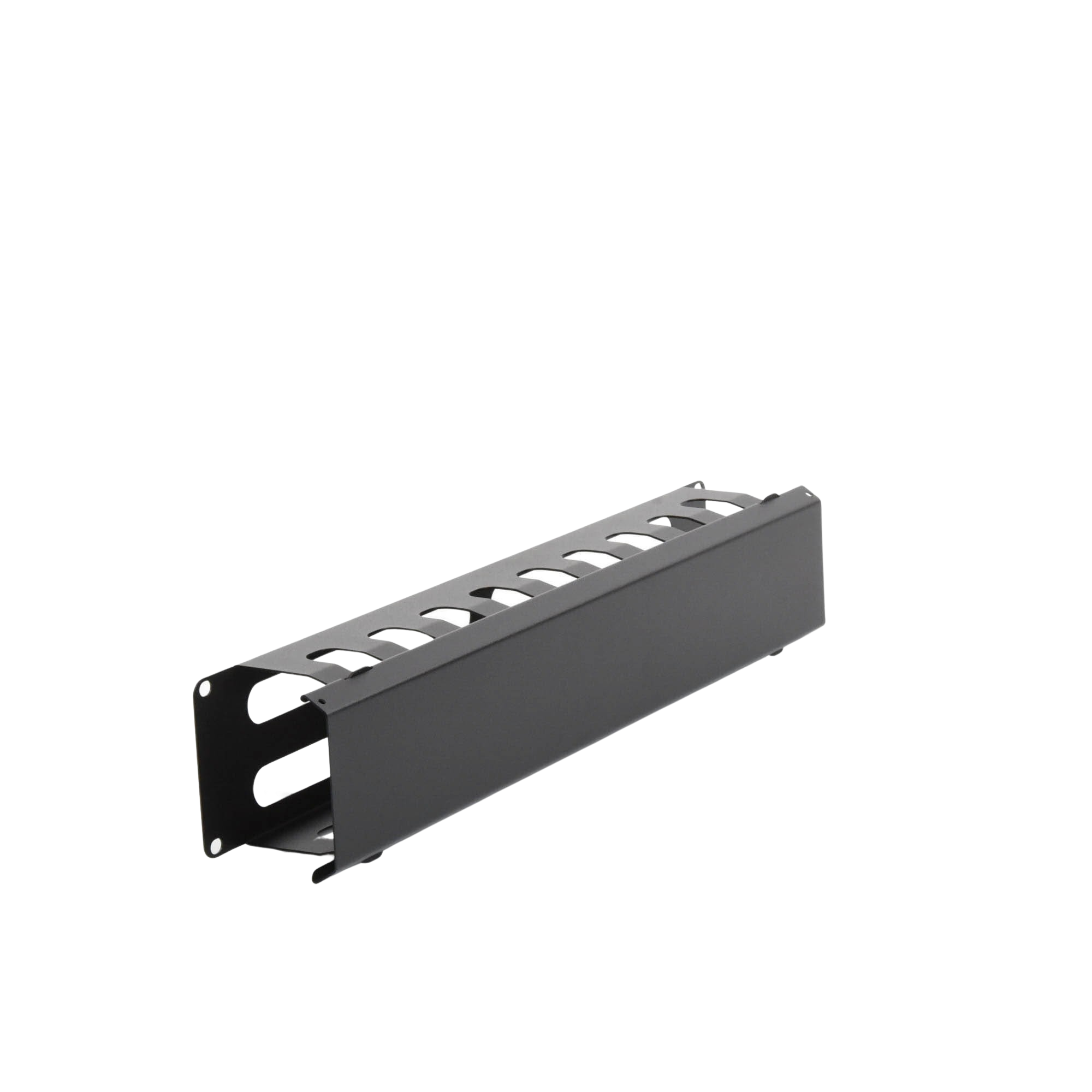 Organizador de Cables Horizontal 2U para Rack 19" con Cubierta Metálica | LPCM-042U - SILYMX