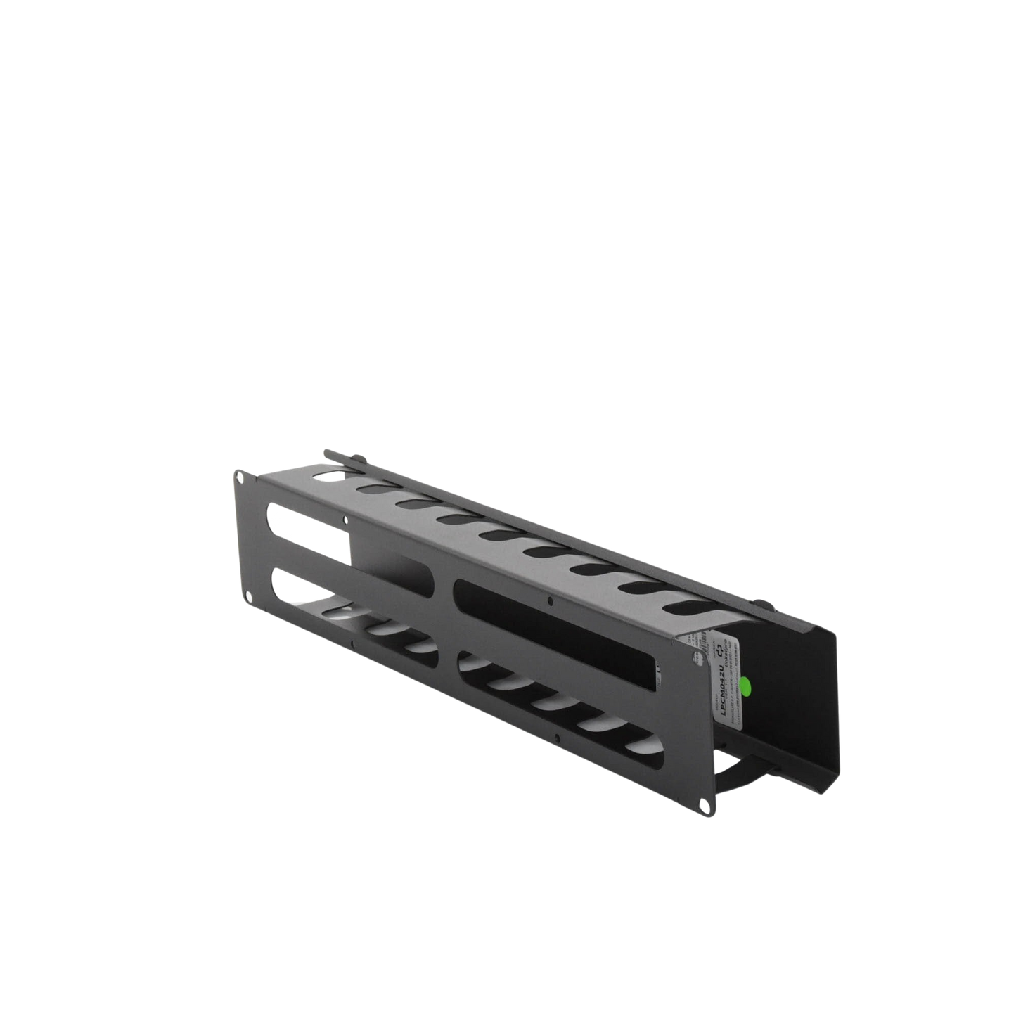 Organizador de Cables Horizontal 2U para Rack 19" con Cubierta Metálica | LPCM-042U - SILYMX