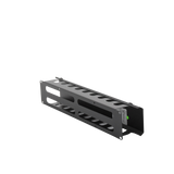 Organizador de Cables Horizontal 2U para Rack 19" con Cubierta Metálica | LPCM-042U - SILYMX