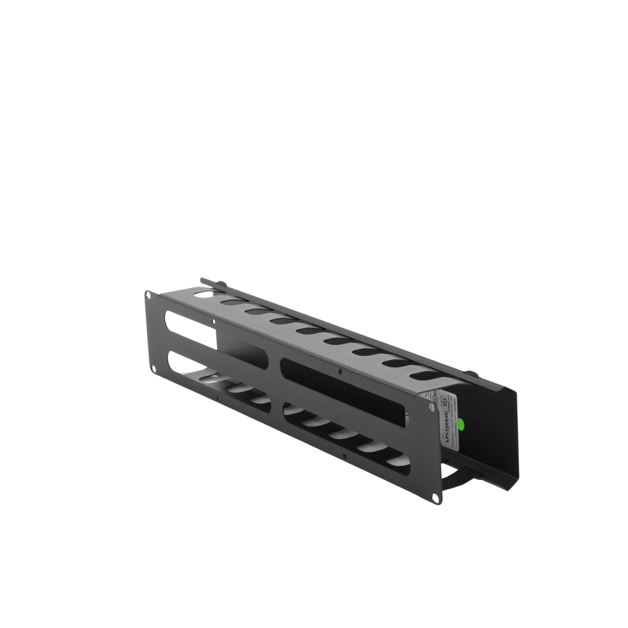 Organizador de Cables Horizontal 2U para Rack 19" con Cubierta Metálica | LPCM-042U - SILYMX