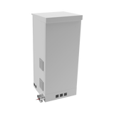 Gabinete De Piso Para Exterior Con Ventiladores Y Termostato Con Rack De 19" De 16 U + Espacio Para Baterías - SILYMX