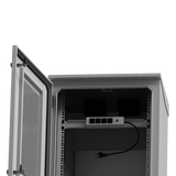 Gabinete De Exterior Con Rack De 19" De 16U Con Ventiladores Y Termostato (Montaje A Poste O Torre Se Vende Por Separado) - SILYMX