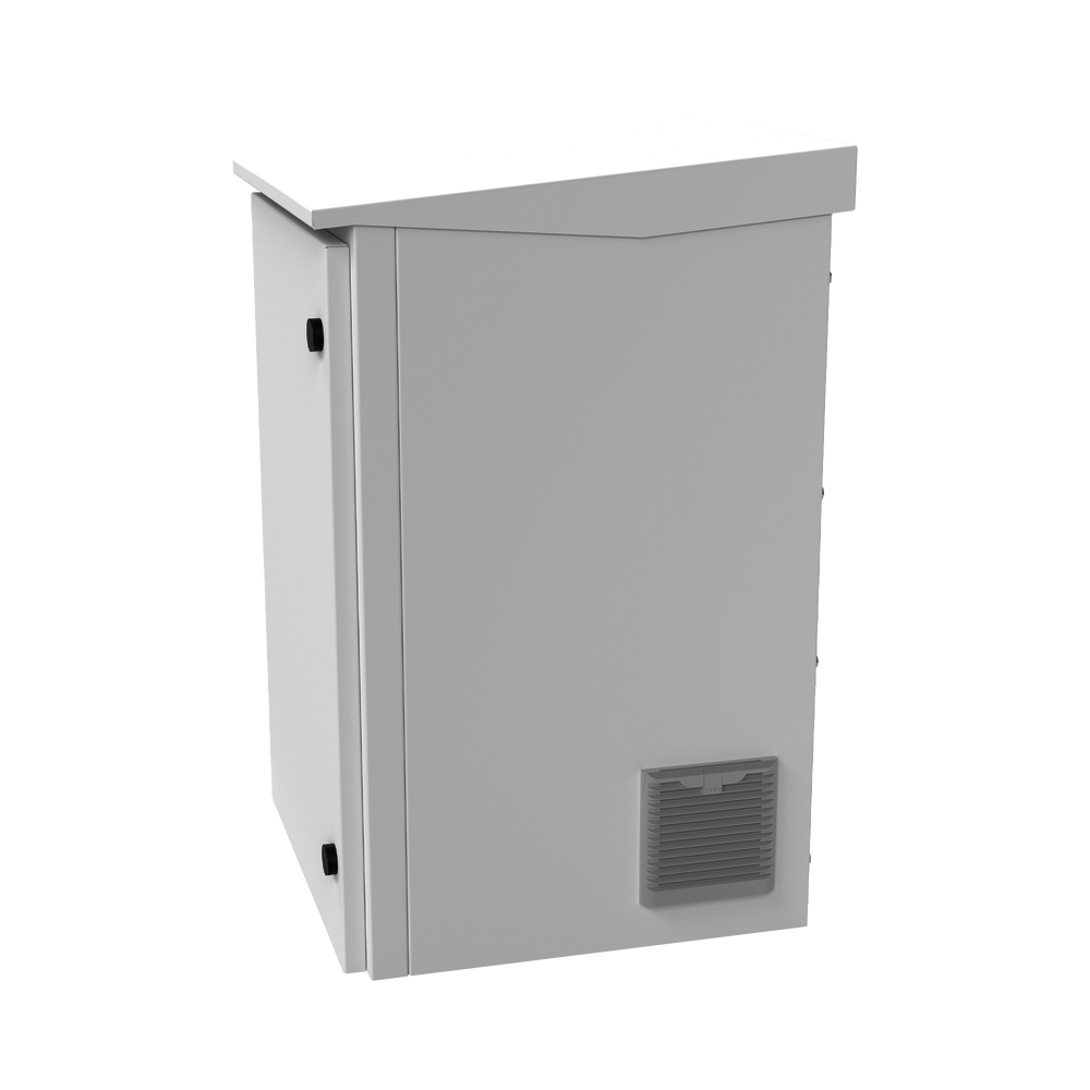 Gabinete De Exterior Con Rack De 19" De 16U Con Ventiladores Y Termostato (Montaje A Poste O Torre Se Vende Por Separado) - SILYMX