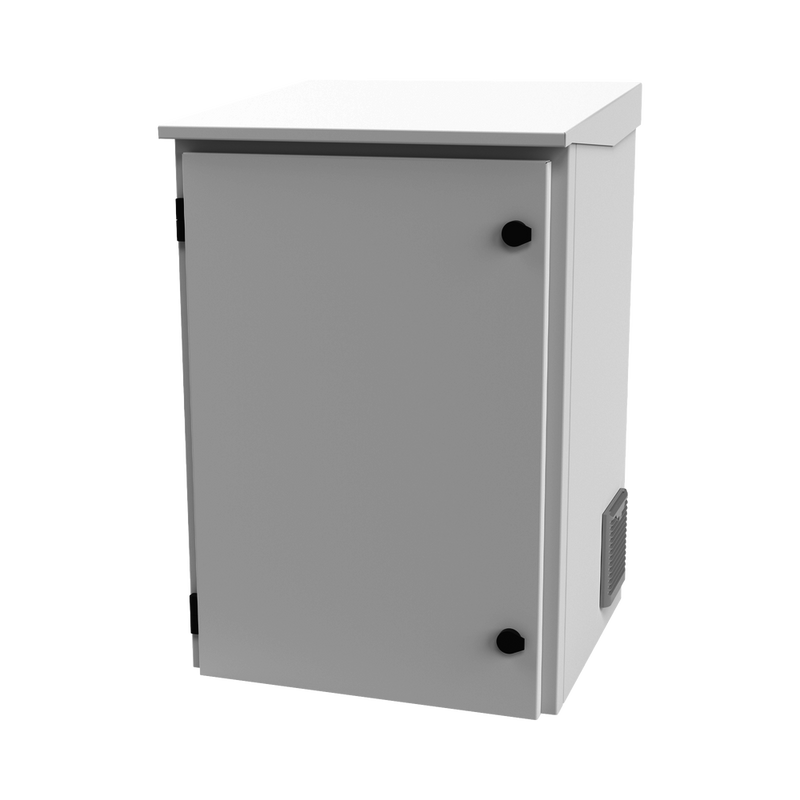 Gabinete De Exterior Con Rack De 19" De 16U Con Ventiladores Y Termostato (Montaje A Poste O Torre Se Vende Por Separado) - SILYMX