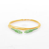 Jumper de Fibra Óptica Monomodo SC/APC SC/APC Simplex color amarillo 2 metros - SILYMX