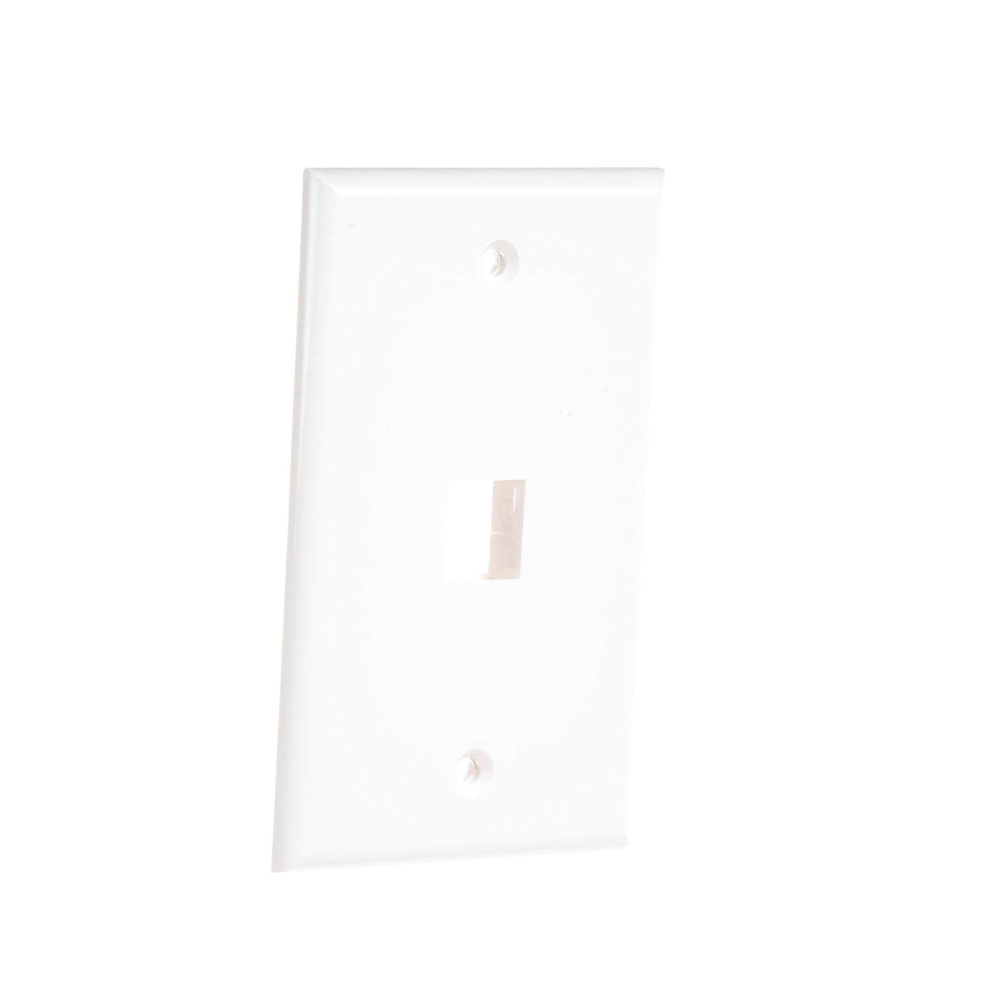 Placa de pared faceplate de 1 puerto Keystone Color Blanco Linkedpro LP-FP-16