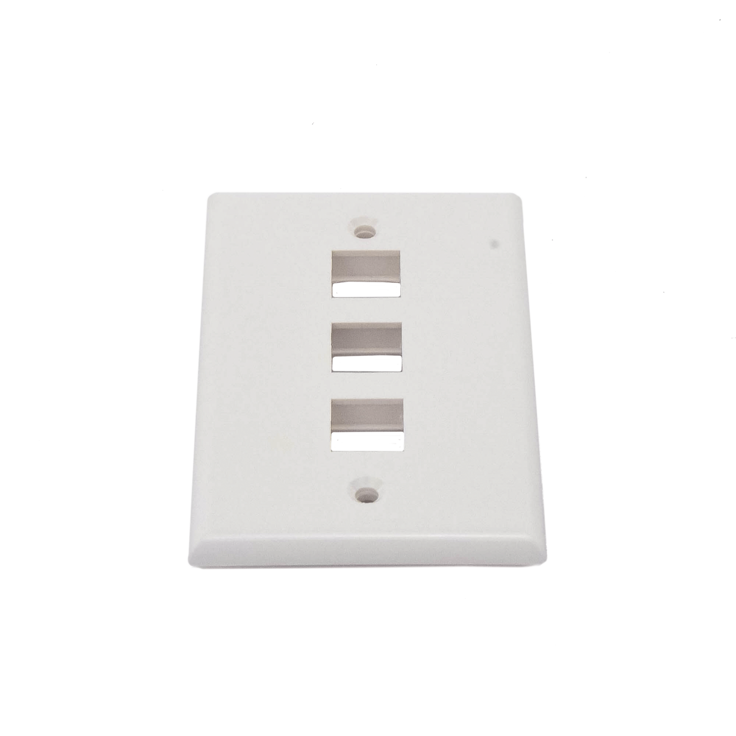 Placa de pared faceplate de 3 puertos Keystone Color Blanco Linkedpro LP-FP-18