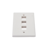Placa de pared faceplate de 3 puertos Keystone Color Blanco Linkedpro LP-FP-18