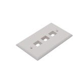 Placa de pared faceplate de 3 puertos Keystone Color Blanco Linkedpro LP-FP-18