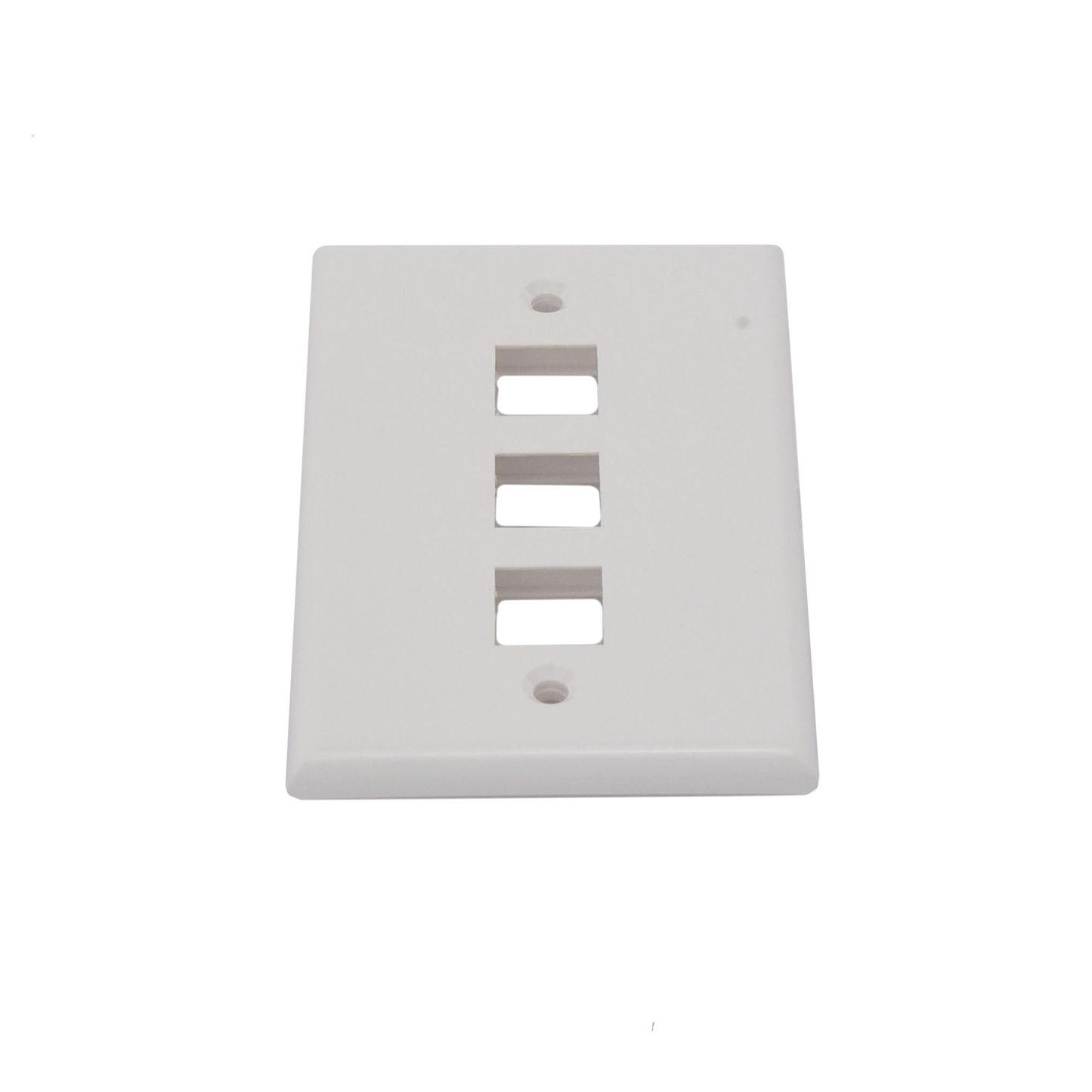 Placa de pared faceplate de 3 puertos Keystone Color Blanco Linkedpro LP-FP-18