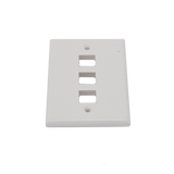 Placa de pared faceplate de 3 puertos Keystone Color Blanco Linkedpro LP-FP-18
